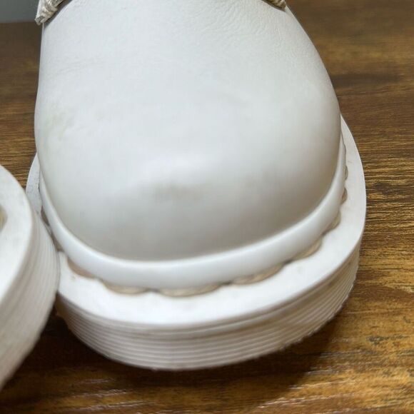 Dr Martens 1460 Pascal Mono White Combat Boots Leather size 6 - Picture 3 of 13